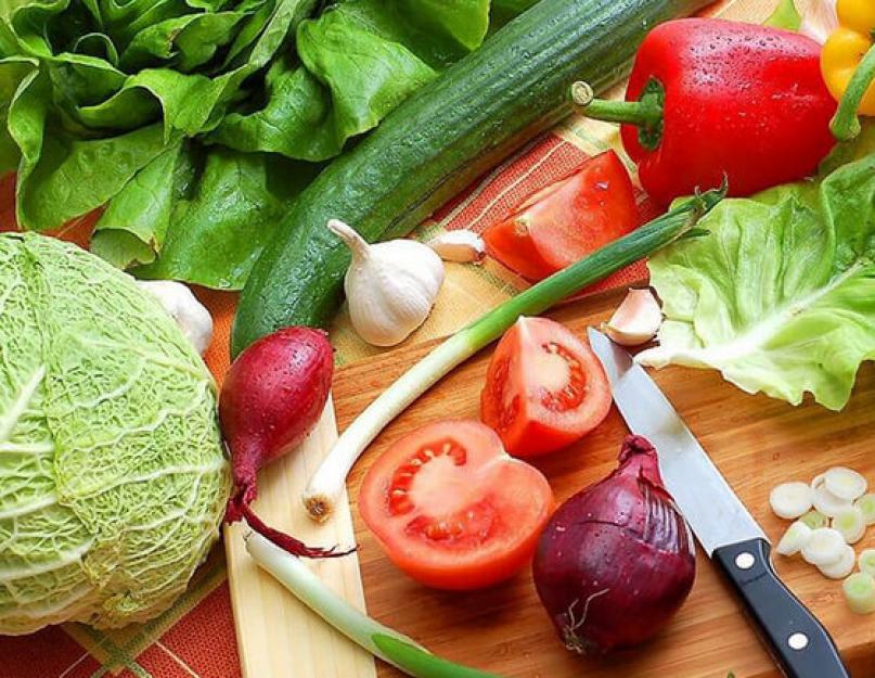 Recette de salade verte pour perdre du poids.  Tranchage de légumes facile.  Recettes de salades de légumes diététiques pour le petit-déjeuner