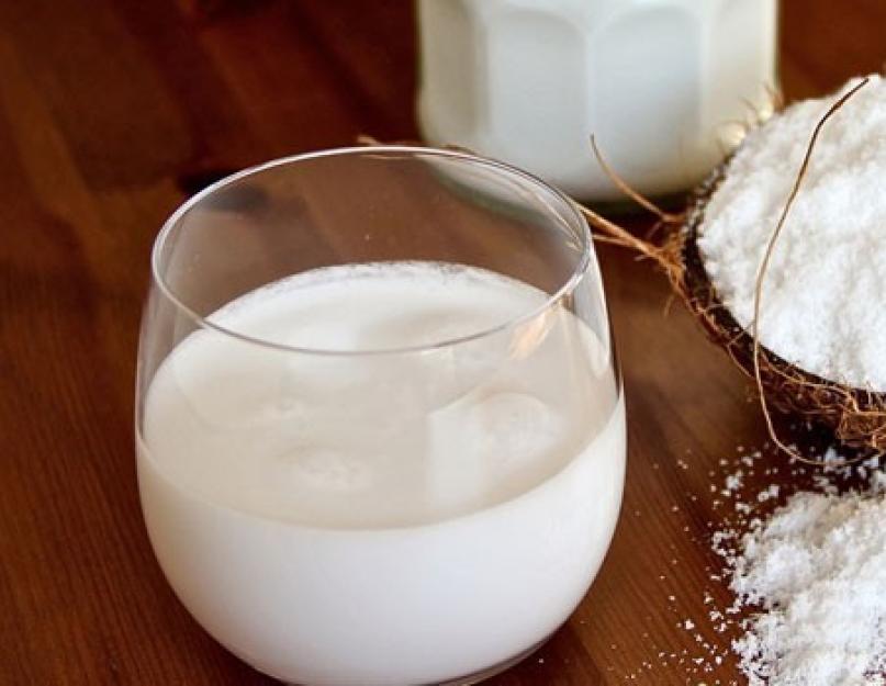 Cuisson au lait de coco.  Lait de coco : bienfaits et recettes