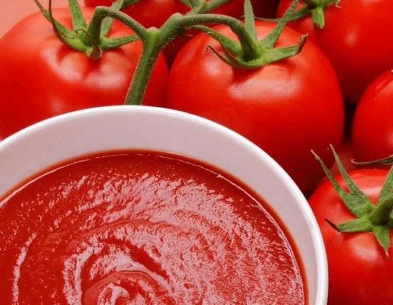 Le ketchup aux tomates pour l'hiver est délicieux et simple.  Ketchup aux tomates maison – des recettes à se lécher les doigts pour l'hiver !  Recette vidéo pour faire du ketchup pour l'hiver