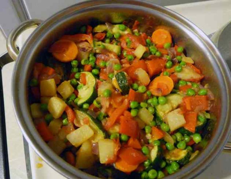 Как приготовить овощное рагу из замороженных овощей с картошкой