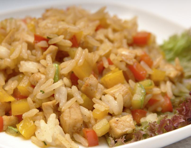  Как приготовить жареный рис с овощами на сковороде