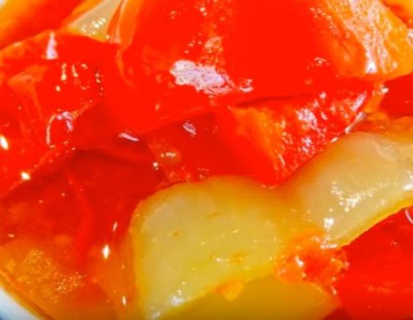 Как готовить лечо с томатной пастой. Лечо из перца