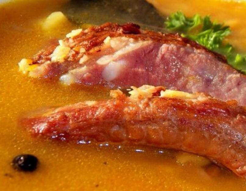 Гороховый суп со свининой - самые лучшие рецепты приготовления горячего блюда с мясом. Как сварить гороховый суп со свиными ребрышками, пошаговый рецепт с фото
