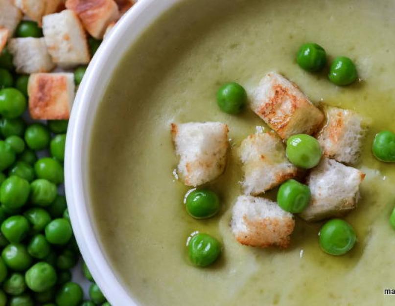 Суп-крем из зелёного горошка. Крем-суп из зеленого горошка со сливками Крем суп из зеленого горошка замороженного