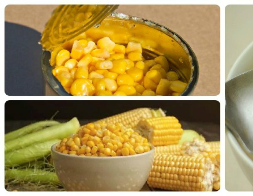 Консервированная кукуруза: польза и вред, калорийность и состав. Консервированная кукуруза польза и вред