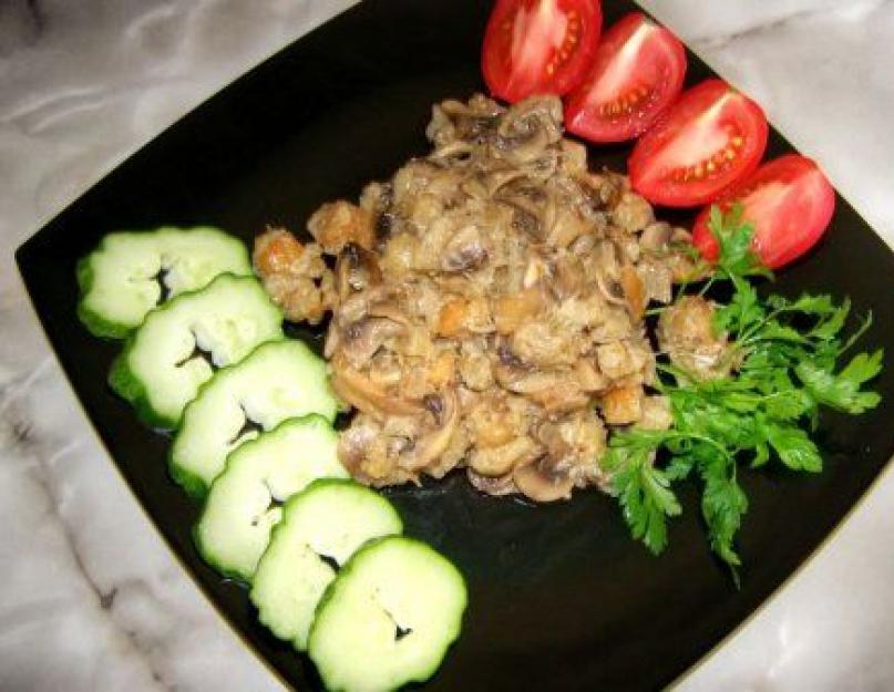 Шампиньоны тушеные с овощами. Тушеные овощи с грибами - шампиньонами: рецепт с фото. Каша 