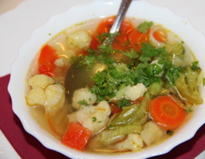 Диетические первые блюда: рецепты супов для похудения. Овощные супы для похудения