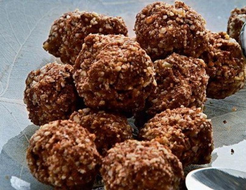 Boule de noix de coco.  Boules de noix de coco - recette de bonbons maison Boules de chocolat à la noix de coco