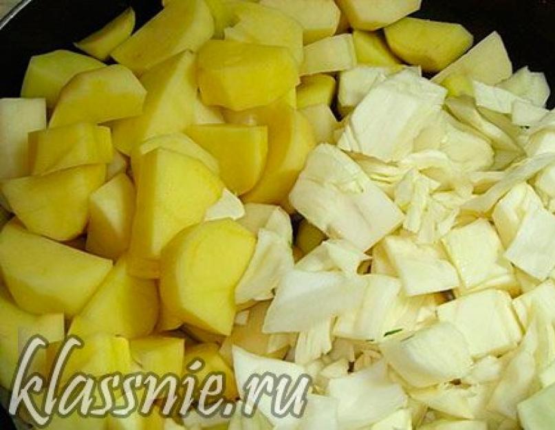 Рагу с картошкой, капустой и мясом. Пошаговый рецепт с фото. Овощное рагу с капустой и картошкой