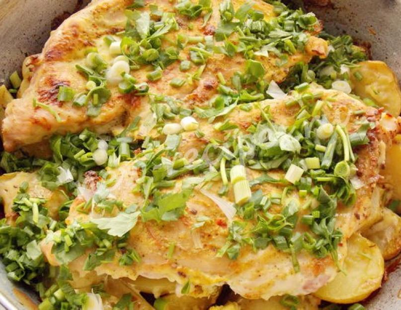 Картошка капуста кабачок куриное филе в духовке. Курица в духовке с картошкой и кабачками. Простой рецепт ножек с кабачками