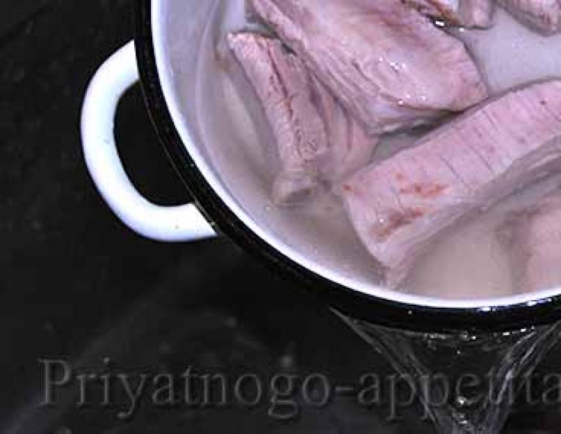 Суп со свиными рёбрышками. Как варить свиные рёбра