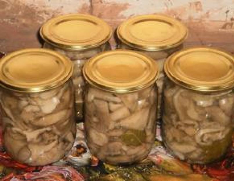 Маринованные дорогие грибы на зиму. Отварные коровники с овощами в уксусе и масле. Рецепт маринованных опят