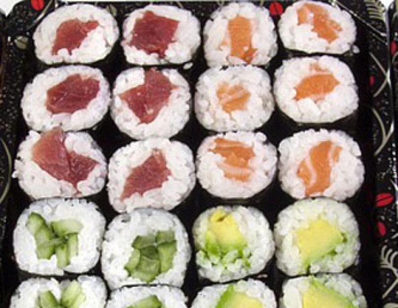 Названия японских суши. Какие бывают суши и роллы: состав, фото