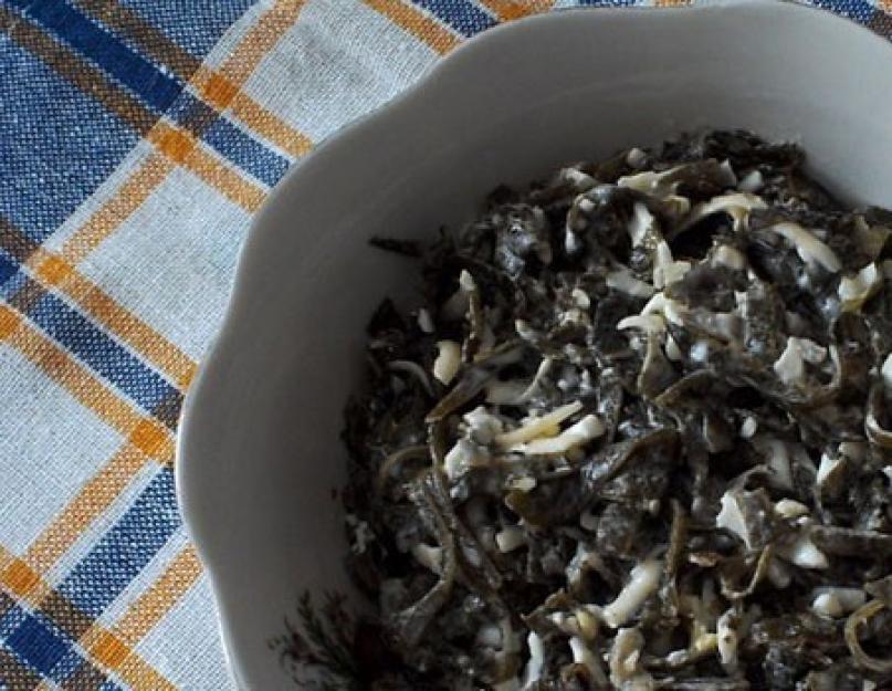Приготовление салата из морской капусты. Морская капуста: рецепты на любой вкус. Щи зеленые с морской капустой