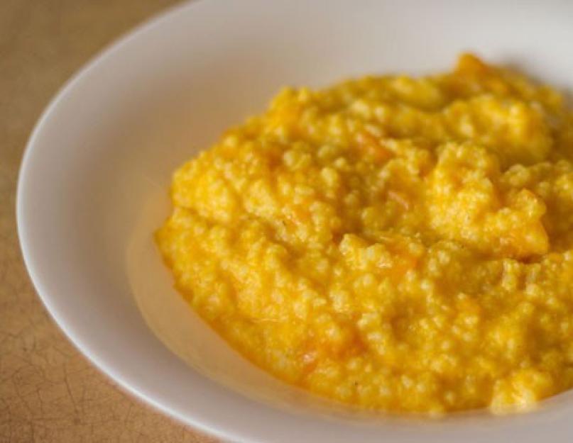 Bouillie de potiron au millet.  Diverses recettes et méthodes de cuisson