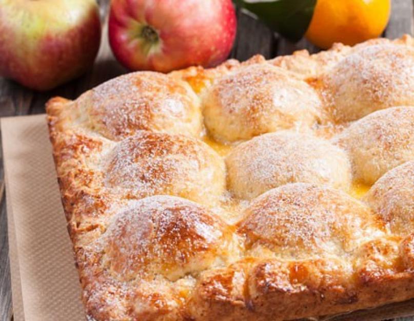 Рецепт яблоки в слоеном тесте запеченные в духовке с фото
