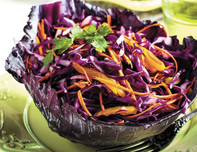 Краснокочанная капуста что приготовить. Салат из фиолетовой капусты. Для готовки понадобится