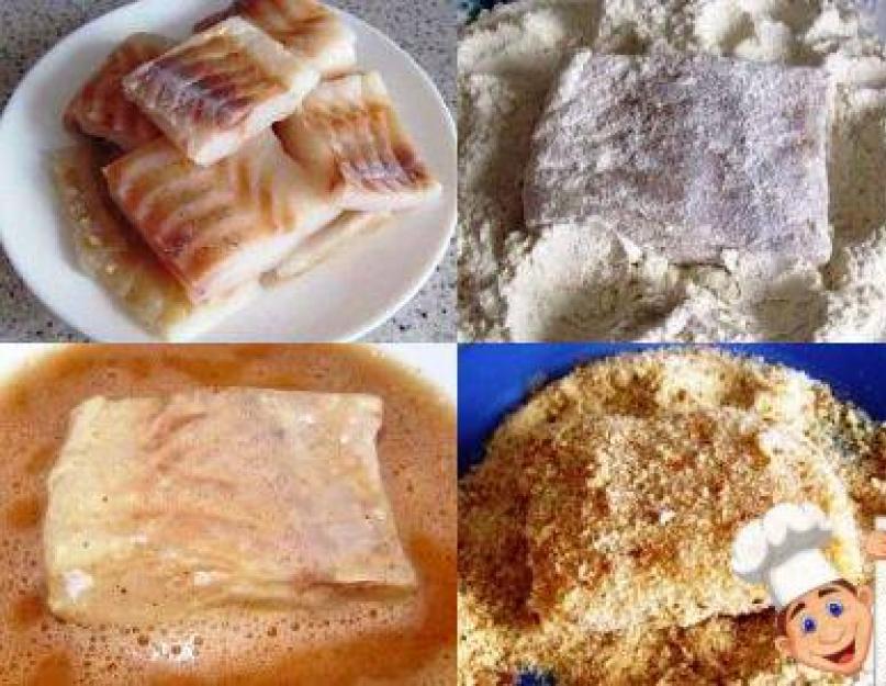 Как приготовить рыбу в сухарях. Жареная рыба в панировочных сухарях