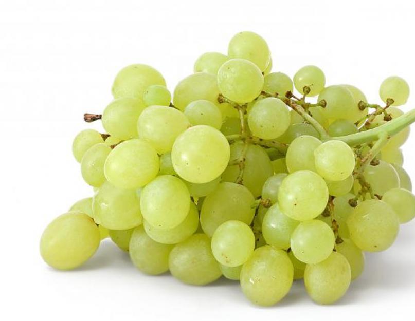 Какой виноград калорийнее черный или белый. Основные виноградные диеты. Энергетическая ценность продукта