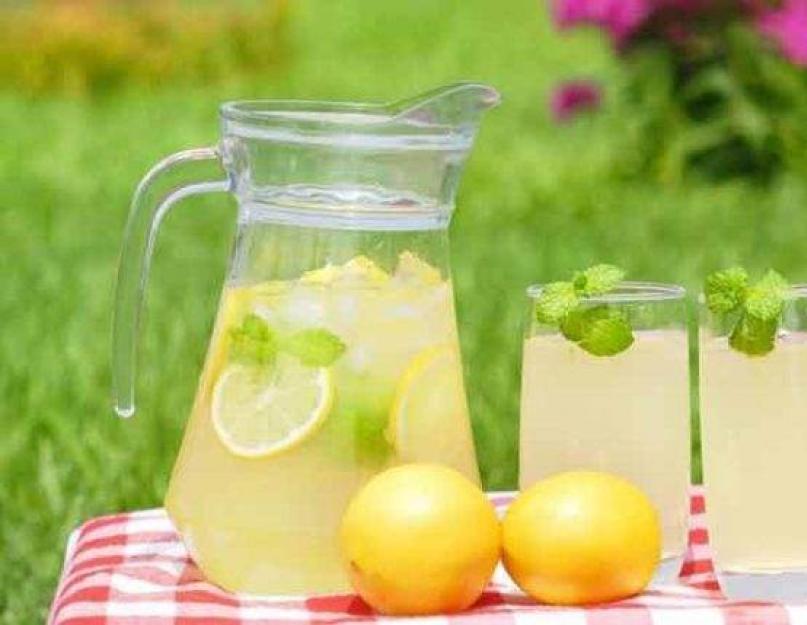 Limonade maison.  Comment préparer votre propre délicieuse limonade gazeuse