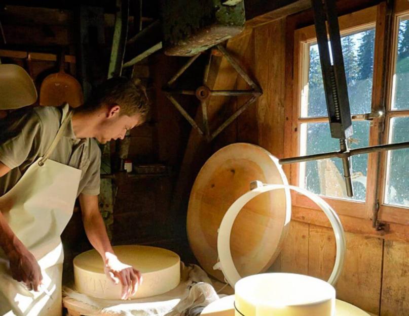 Описание качеств сыра грюйер с фото, его полезные свойства, а также применение швейцарского продукта в рецептах блюд. Сыр Грюйер. Швейцария