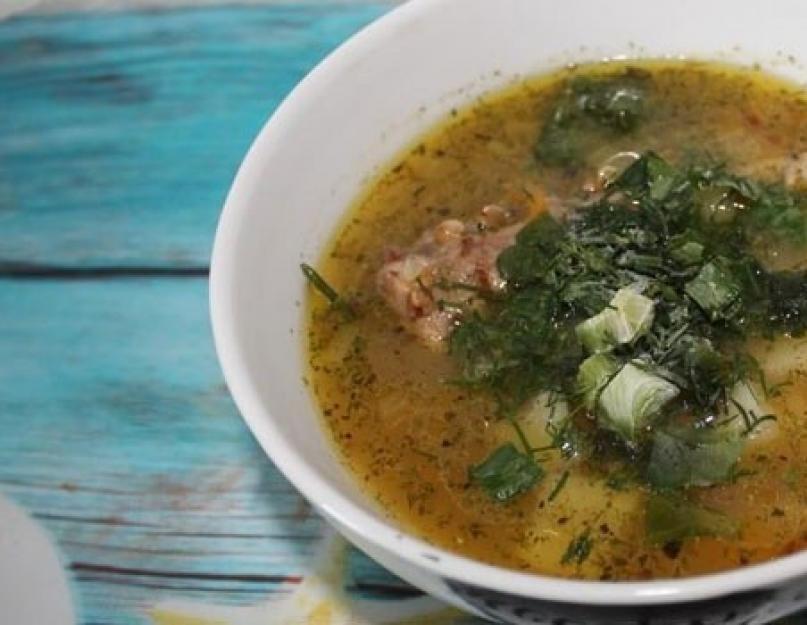 Как варить суп с гречкой. Гречневый суп