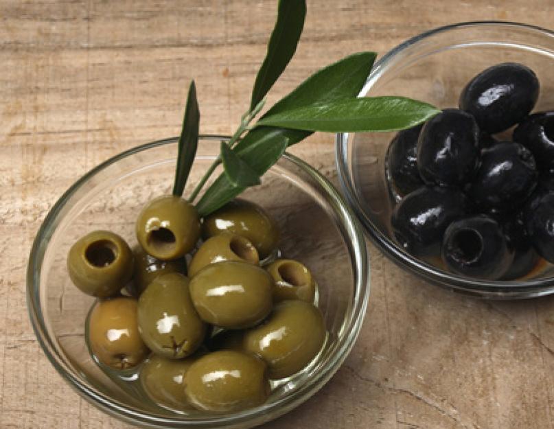 Какого цвета бывают оливки маслины. Как выбрать качественные оливки (маслины). Польза и отличительные особенности оливок и маслин