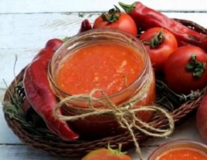 Отжига из томатов на зиму. Аджика из помидоров рецепт с фото. Рецепт острой аджики на зиму — пальчики оближешь