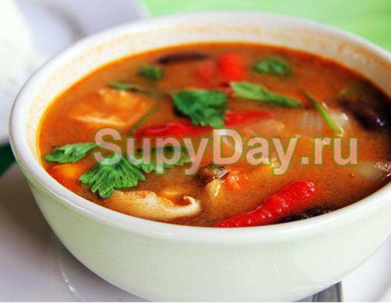 Овощной тайский суп. Суп Том Ям — проверенные рецепты. Как правильно и вкусно приготовить суп Том Ям. Рецепты супа том-ям