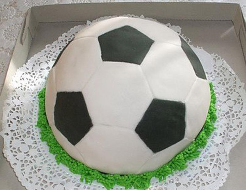 Comment faire un gâteau ballon de football.  La meilleure recette de gâteau ballon de football