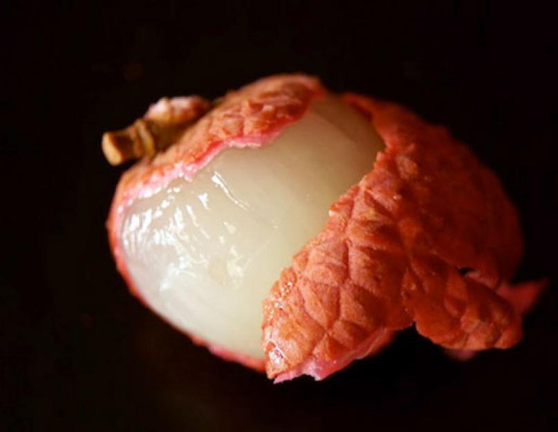 Comment manger des litchis : des recettes accessibles.  Baie de litchi exotique et ses propriétés bénéfiques