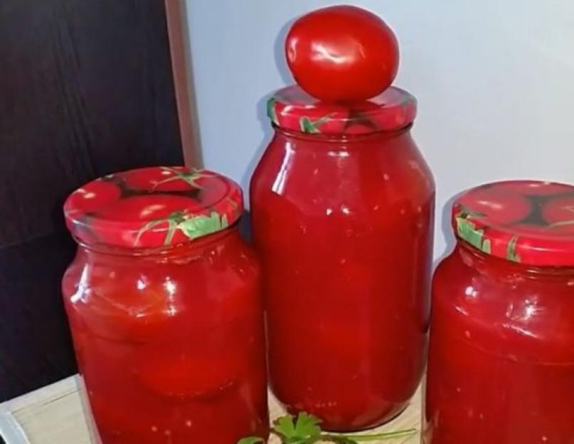 Заготовки из помидор дольками в томатном соке. Маринованные помидоры в собственном соку без уксуса. Сладкие консервированные помидоры в томатном соке