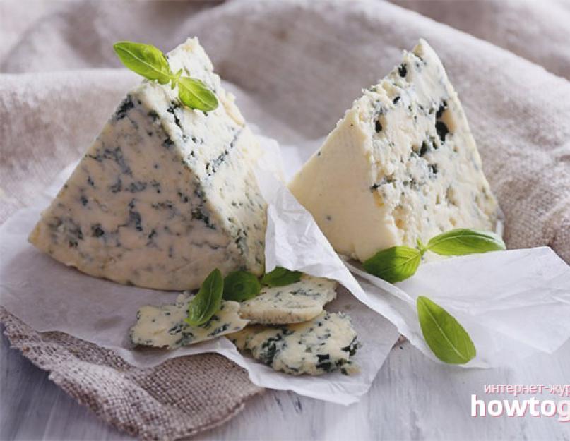 Comment manger du fromage bleu.  Fromage bleu : noms des types et variétés, comment il est utile, comment le manger correctement.  Effets secondaires des fromages à moisissures « cultivées »