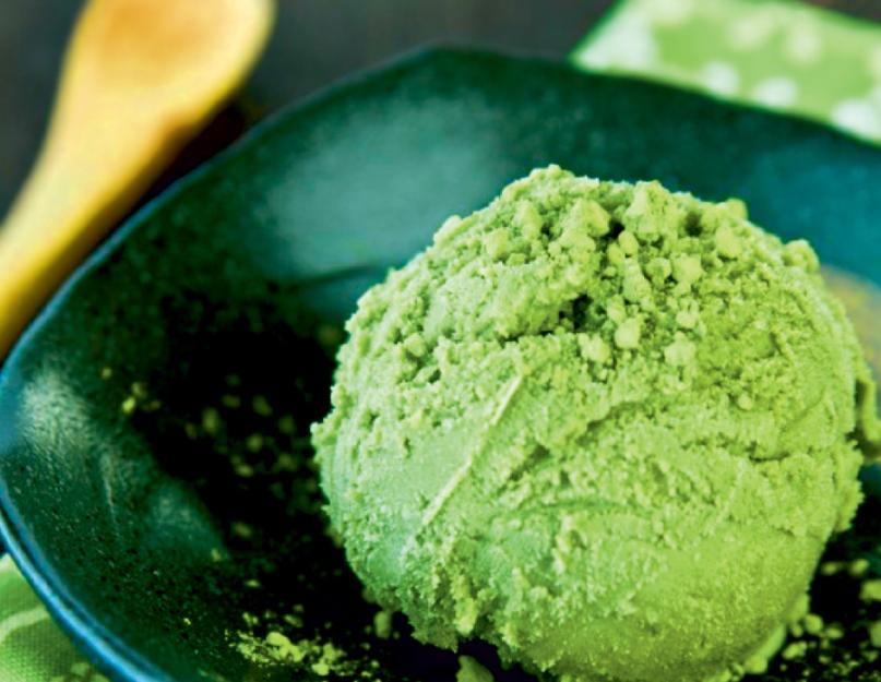 Японские рецепты мороженого из зеленого чая. Рецепты мороженого из чая Как сделать мороженое из зеленого чая