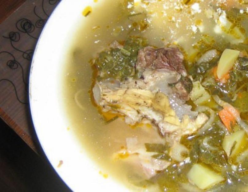 Рецепт суп щавелевый с тушенкой рецепт с фото