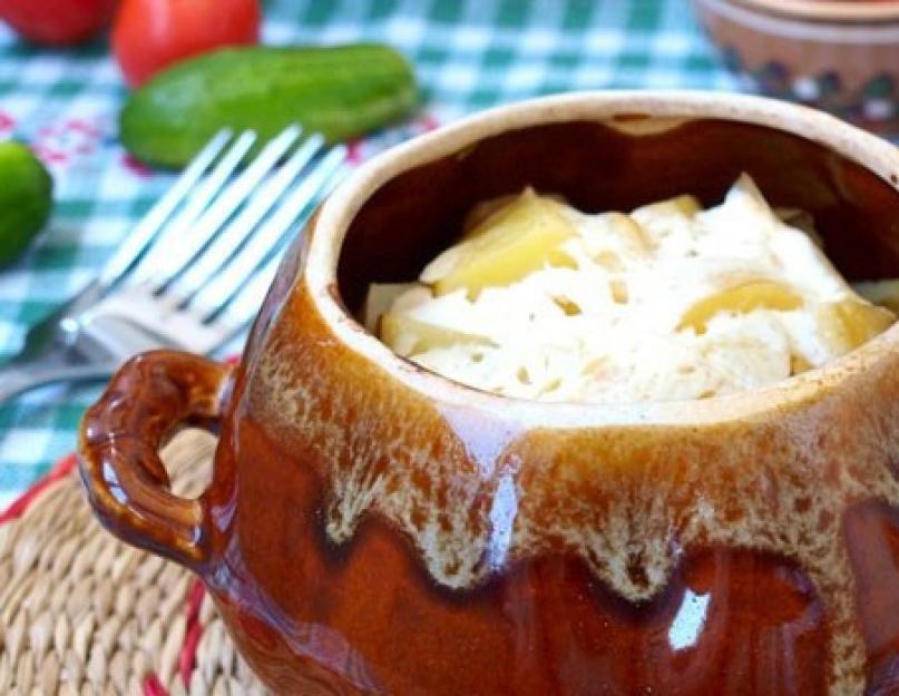 La recette la plus simple en un seul pot.  Cuisson dans des pots en terre cuite au four