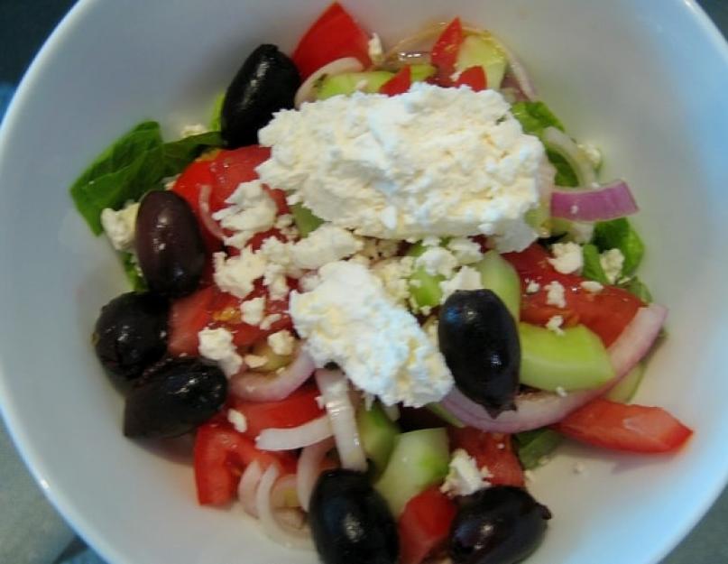 Сыр который идет в греческий салат. Греческий салат с сыром 