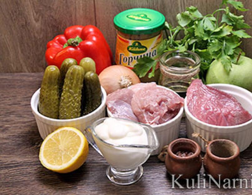 Салат из говядины помидор и болгарского перца. Салат с мясом и болгарским перцем острый