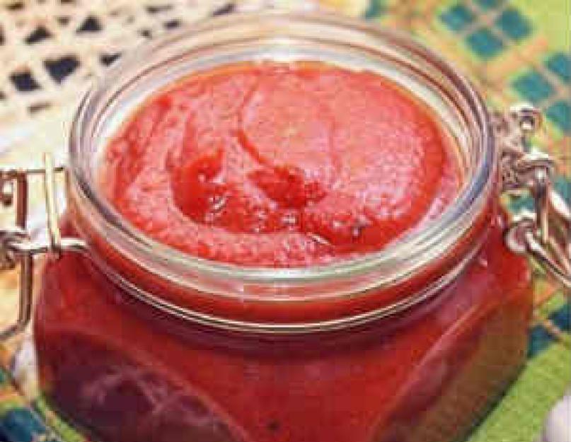 Рецепты заготовок соусов из красных помидоров. Острый томатный соус на зиму – рецепт. Томатный соус с хмели-сунели