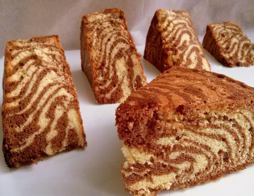 Пышный и вкусный пирог зебра на кефире. Торт «Зебра» на кефире: рецепты и секреты приготовления вкусного десерта. Как быстро и вкусно приготовить торт «Зебра» на кефире