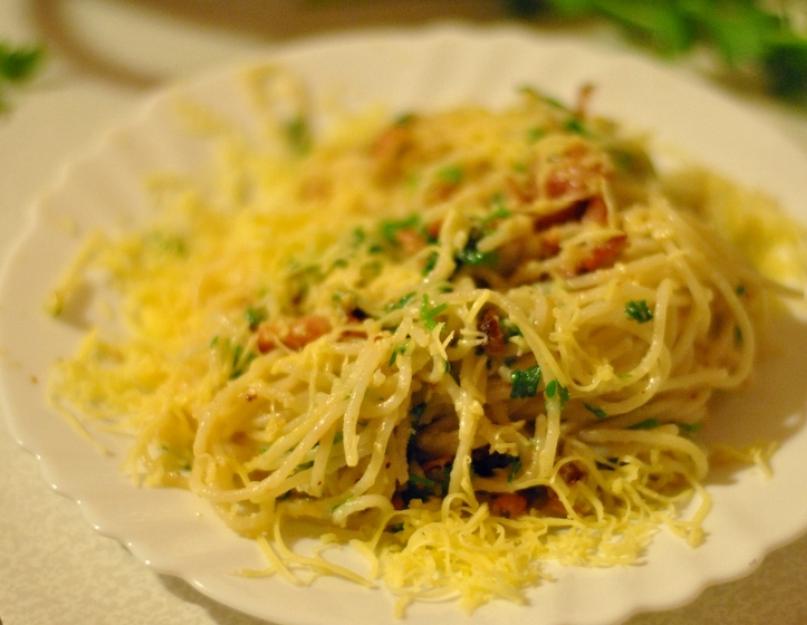 Как сделать вкусные макароны с сыром. Спагетти с сыром