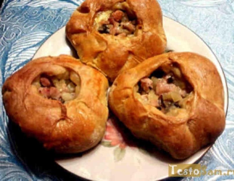 Татарские пироги с картошкой и мясом эчпочмак. С куриным мясом. Некоторые нюансы приготовления