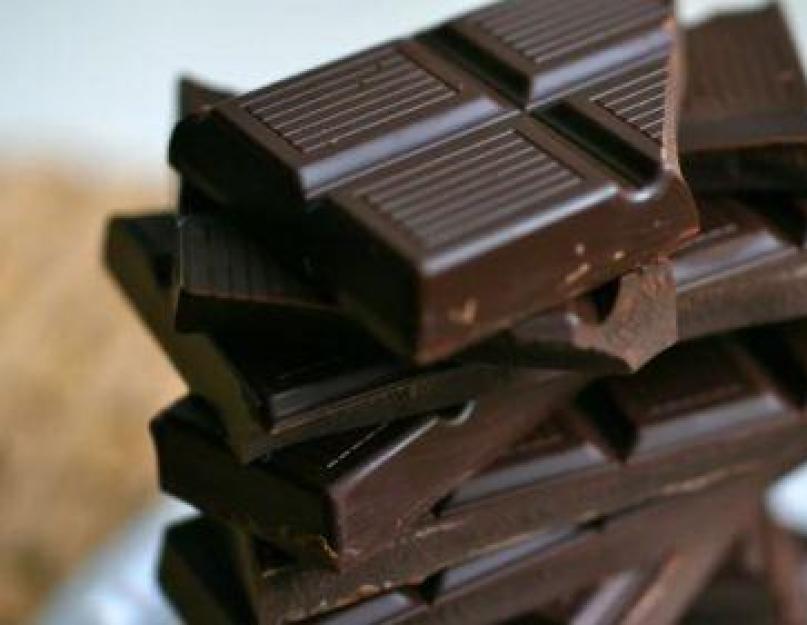 Горький шоколад: польза и вред для организма человека. Горький шоколад: польза и вред для здоровья человека
