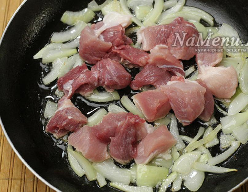 Рецепт рагу из свинины. Готовим рагу со свининой и овощами. С добавлением капусты