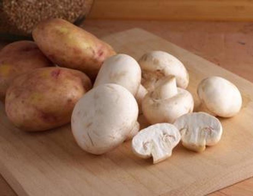 Жареная картошка с грибами: калорийность. Картошка с грибами на сковороде