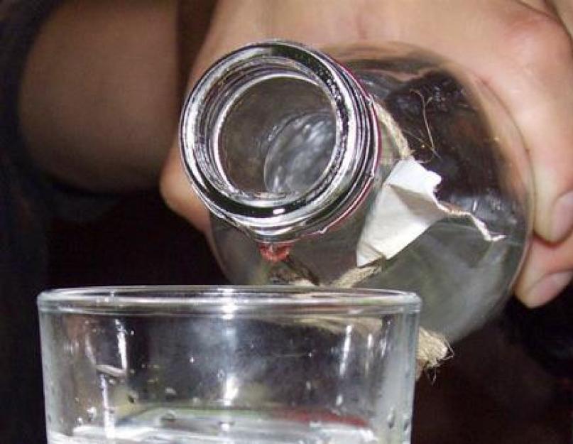 Ako zmiešať alkohol s vodou.  Ako riediť alkohol bez rizika pre zdravie.  Ako riediť alkohol s vodou na výrobu vodky