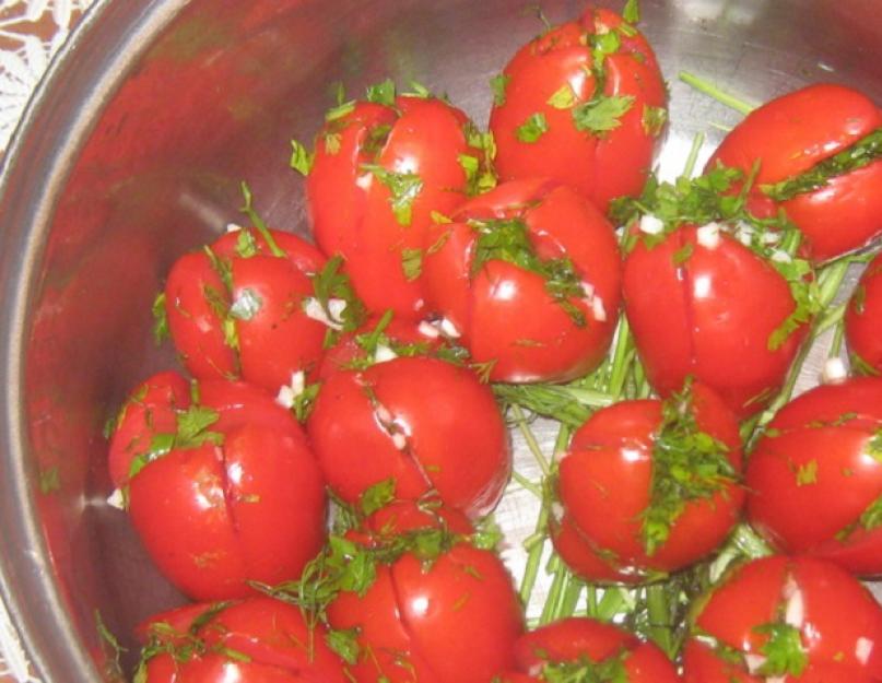 Зеленые помидоры по-армянски. Помидоры, фаршированные по-армянски