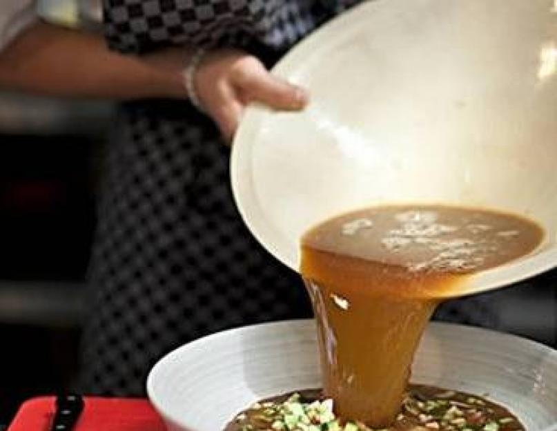 Okrochka au levain.  Ingrédients pour dix portions.  Comment faire cuire l'okroshka avec du levain au lait fermenté