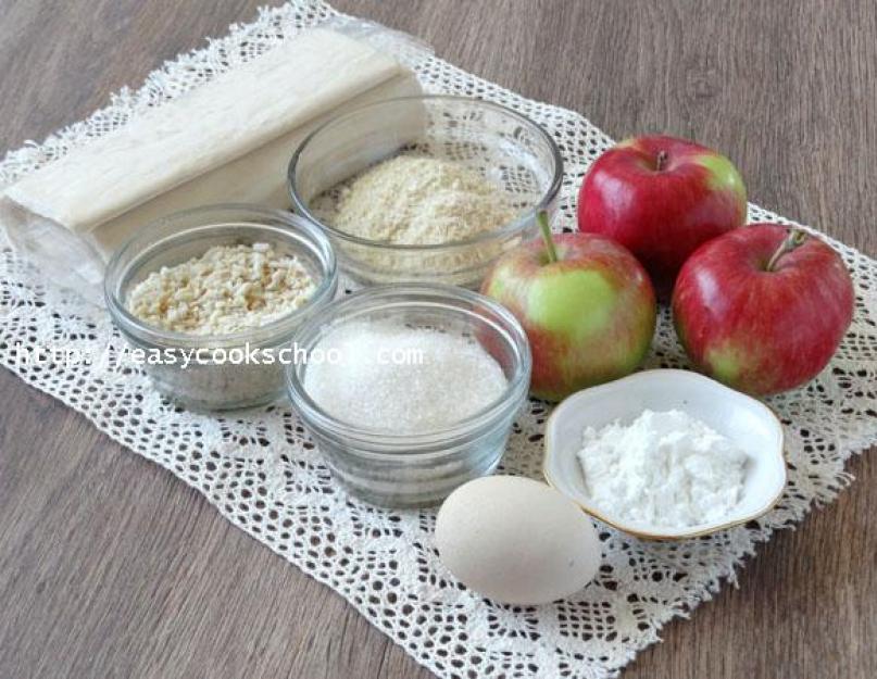 Как приготовить яблочный штрудель из готового слоеного теста – пошаговый рецепт с фото. Штрудель с яблоками из слоеного теста