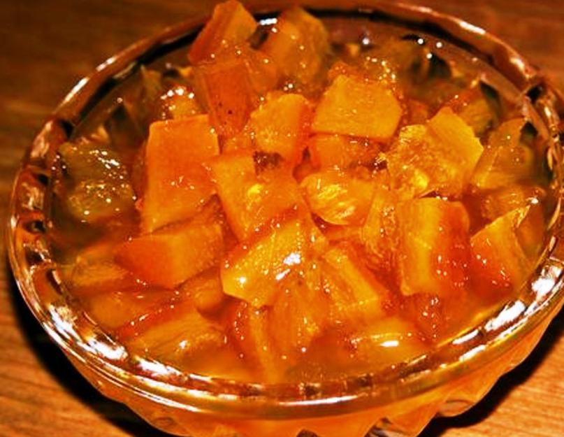 Comment faire de la confiture de racine de rhubarbe.  Confiture de rhubarbe.  Recette de confiture.  Confiture saine.  Recette de confiture de rhubarbe et mandarine.  Recette parfumée aux feuilles de cerisier